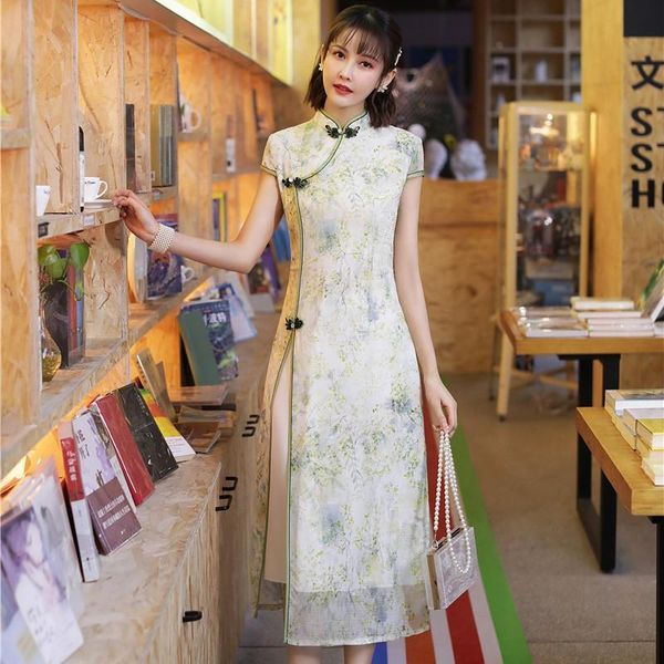 women exquisite handmade button chinese a-line dress summer long novelty qipao elegant print cheongsam formal party dresses ethnic clothing, Red
women exquisite handmade button chinese a-line dress summer long novelty qipao elegant print cheongsam formal party dresses ethnic clothing, Red