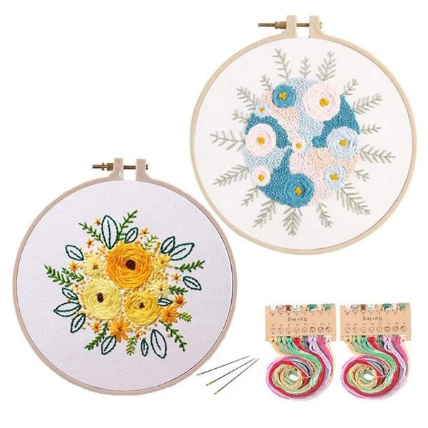 2sets embroidery kit for diy flower pattern tool set without hoop other arts and crafts
2sets embroidery kit for diy flower pattern tool set without hoop other arts and crafts