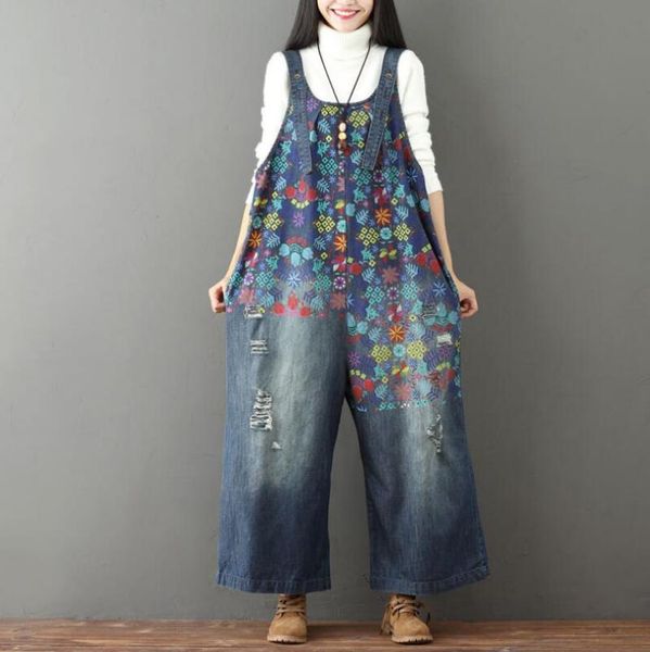 women's jumpsuits & rompers women retro printed holes ripped jumpsuit ladies denim bleached wide leg overalls female vintage jean body, Black;white
women's jumpsuits & rompers women retro printed holes ripped jumpsuit ladies denim bleached wide leg overalls female vintage jean body, Black;white
