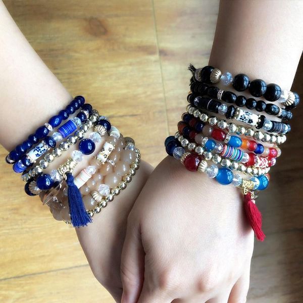 bangle bohemia crystal glass beaded bracelets set leaves tassel charm women elastic bangles wedding vacation party jewelry, Black
bangle bohemia crystal glass beaded bracelets set leaves tassel charm women elastic bangles wedding vacation party jewelry, Black