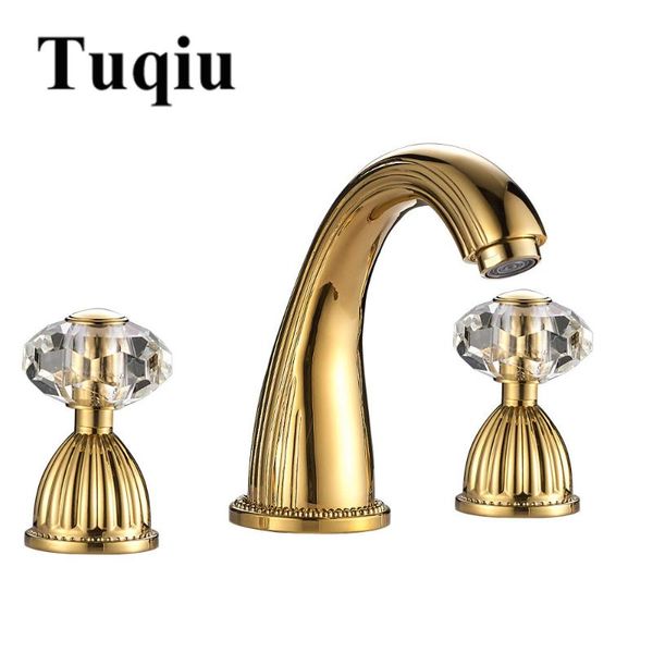 bathroom sink faucets 8" widespread basin faucet gold plating crystal deck mounted 3 hole 2 handle & cold water tap torneira
bathroom sink faucets 8" widespread basin faucet gold plating crystal deck mounted 3 hole 2 handle & cold water tap torneira
