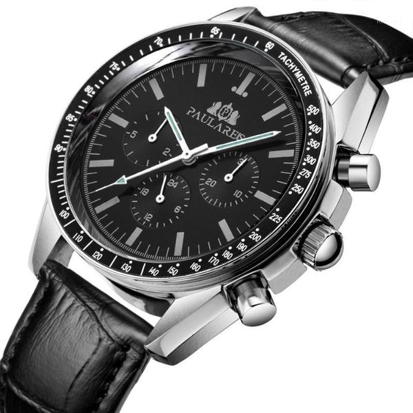 luxury men's automatic mechanical watches genuine leather chronograph man waterproof watch brand male calendar clock wristwatch wristwa, Slivery;brown
luxury men's automatic mechanical watches genuine leather chronograph man waterproof watch brand male calendar clock wristwatch wristwa, Slivery;brown