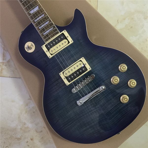custom electric guitar golden hardware flamed maple rosewood fingeboard mahogany body
custom electric guitar golden hardware flamed maple rosewood fingeboard mahogany body