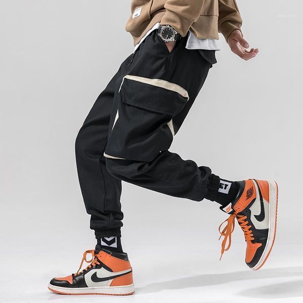men's pants 2021 spring streetwear harem jogger men big pockets cotton casual trousers ankle-length fashion mens cargo, Black
men's pants 2021 spring streetwear harem jogger men big pockets cotton casual trousers ankle-length fashion mens cargo, Black