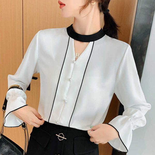 fashion chiffon blouse women autumn long sleeve women shirts office ladies white blouse womens and blouses b766 210602 
fashion chiffon blouse women autumn long sleeve women shirts office ladies white blouse womens and blouses b766 210602