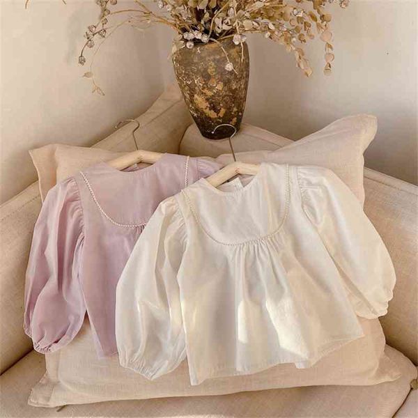 spring arrival girls long sleeve cottonh bloues kids korean design blouses blouse 210528, White;black
spring arrival girls long sleeve cottonh bloues kids korean design blouses blouse 210528, White;black