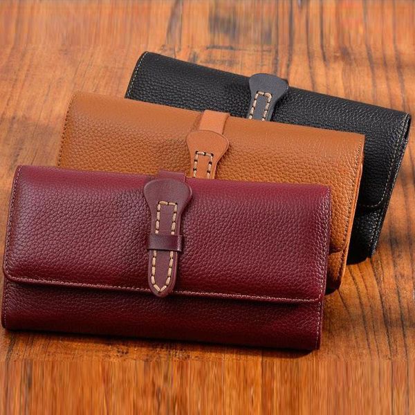 wallets 2021 women genuine leather female long design solid purses woman phone cion card holders ladies big capacity clutch, Red;black
wallets 2021 women genuine leather female long design solid purses woman phone cion card holders ladies big capacity clutch, Red;black