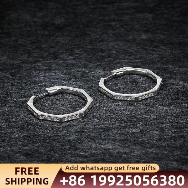 hoop & huggie monaco jewelry geometric earrings fashion s925 sterling silver couple gift, Golden;silver
hoop & huggie monaco jewelry geometric earrings fashion s925 sterling silver couple gift, Golden;silver