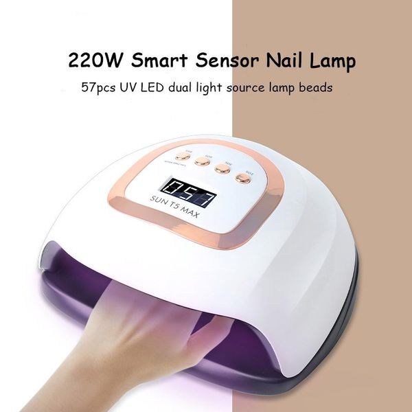 nail dryers high power 220w sun t5 max with 57leds lamp manicure dryer, used for curing uv gel varnish tool sensor lcd display screen
nail dryers high power 220w sun t5 max with 57leds lamp manicure dryer, used for curing uv gel varnish tool sensor lcd display screen