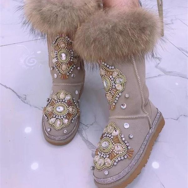 boots customized heavy industry tide brand beaded rhinestone cow suede upper lining wool ladies warm ball snow, Black
boots customized heavy industry tide brand beaded rhinestone cow suede upper lining wool ladies warm ball snow, Black
