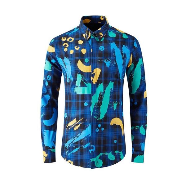 men's casual shirts arrival fashion autumn winter blue grid graffiti print men comfortable cotton long sleeve plus size -3xl 4xl, White;black
men's casual shirts arrival fashion autumn winter blue grid graffiti print men comfortable cotton long sleeve plus size -3xl 4xl, White;black