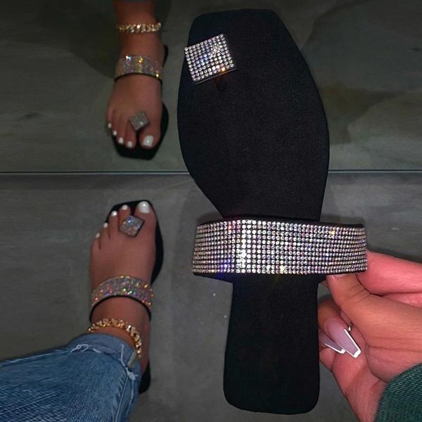 summer flat crystal slippers women roman flip flops ladies shoes outdoor beach sandals large size, Black
summer flat crystal slippers women roman flip flops ladies shoes outdoor beach sandals large size, Black