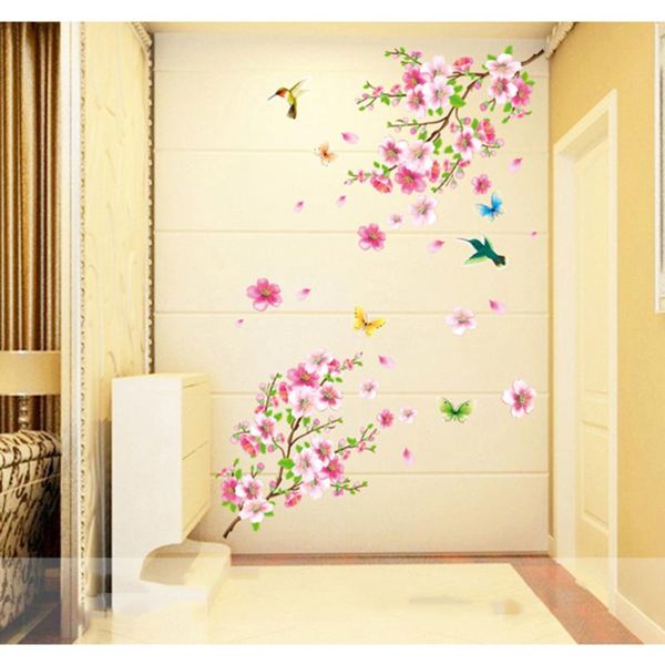 large elegant flower wall stickers graceful peach blossom birds furnishings romantic living room decorations 60x90cm wallpapers
large elegant flower wall stickers graceful peach blossom birds furnishings romantic living room decorations 60x90cm wallpapers