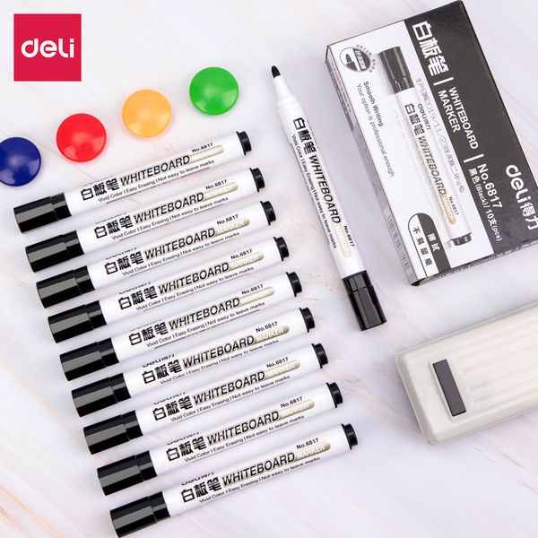 whiteboard deli pen 6817 black water-based erasable children's color red be blackboard office suppli stationery, Black;red
whiteboard deli pen 6817 black water-based erasable children's color red be blackboard office suppli stationery, Black;red