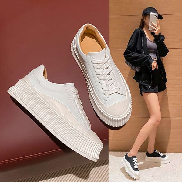 casual shoes leather thick sole inside heightening small white shoes women's 2021 new leisure board muffin lace up biscuit sports, Black
casual shoes leather thick sole inside heightening small white shoes women's 2021 new leisure board muffin lace up biscuit sports, Black