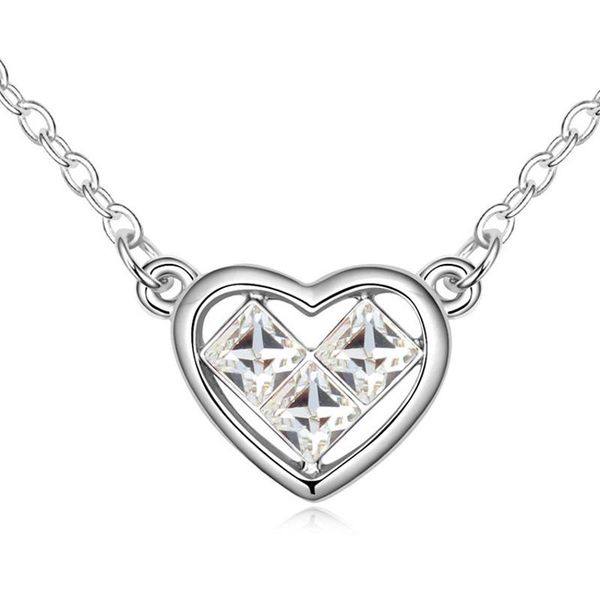 pendant necklaces 11.11 sale brand trendy simple heart crystal necklace & pendants austria statement collar jewlery for women, Silver
pendant necklaces 11.11 sale brand trendy simple heart crystal necklace & pendants austria statement collar jewlery for women, Silver