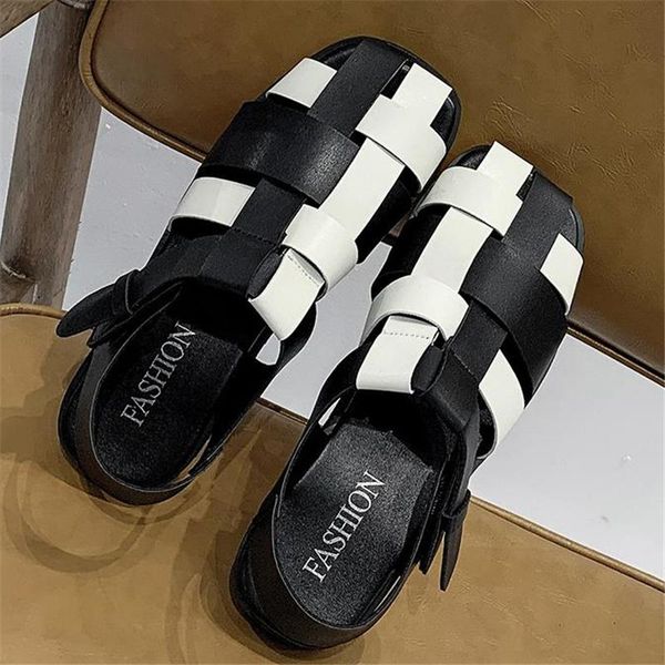 sandals 2021 women leather shoes summer black and white buckle strap hollow out beach cool ladies footwear
sandals 2021 women leather shoes summer black and white buckle strap hollow out beach cool ladies footwear