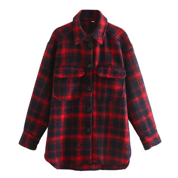 women's jackets trendy spring women jacket autumn streetwear plaid long coat single breasted loose oversized thick warm outwear, Black;brown
women's jackets trendy spring women jacket autumn streetwear plaid long coat single breasted loose oversized thick warm outwear, Black;brown