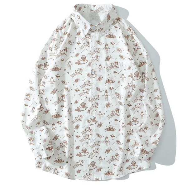 spaceship rocket print long sleeve shirt men harajuku streetwear hawaiian beach shirts hip hop cotton oversize button men's casual, White;black
spaceship rocket print long sleeve shirt men harajuku streetwear hawaiian beach shirts hip hop cotton oversize button men's casual, White;black