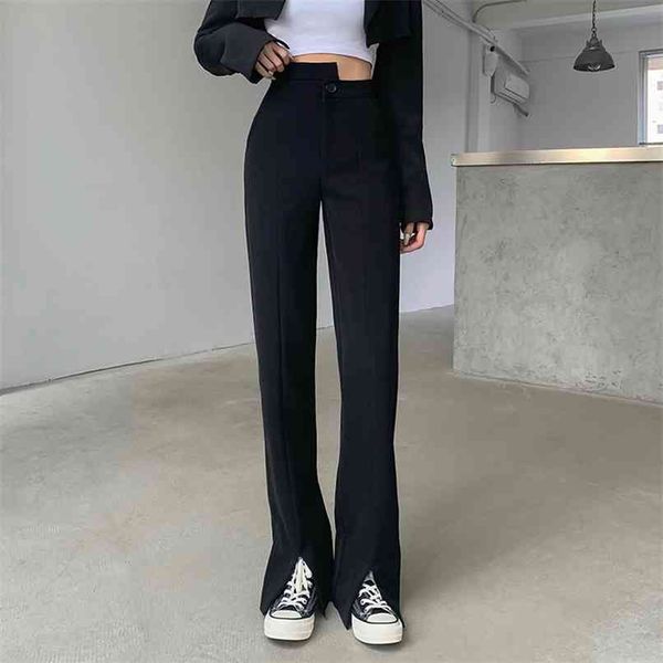 summer stretch wide leg suit pant office ladies casual slim straight pants split drape long trouser female plus size 210601, Black;white
summer stretch wide leg suit pant office ladies casual slim straight pants split drape long trouser female plus size 210601, Black;white