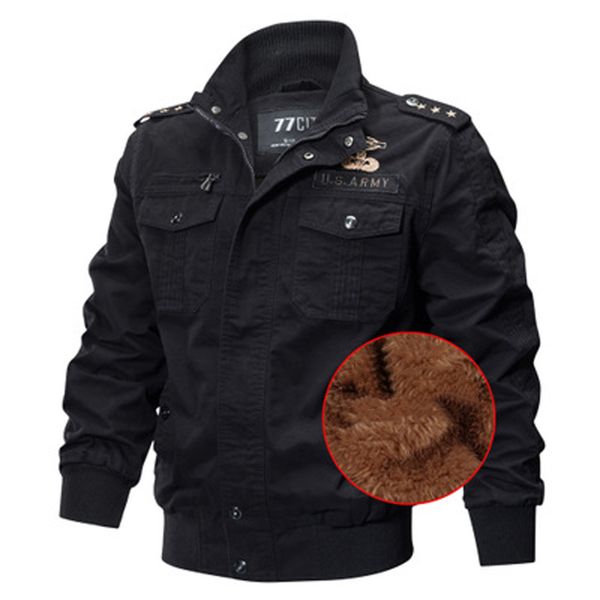 men's jackets military winter bomber men thick windbreaker warm army pilot coats casual chaqueta hombre size m-6xl eom5, Black;brown
men's jackets military winter bomber men thick windbreaker warm army pilot coats casual chaqueta hombre size m-6xl eom5, Black;brown