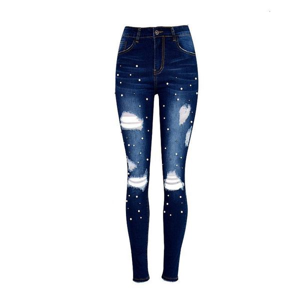 trend-setter autumn fashion ripped jeans women casual skinny hole denim pencil pants with bearls, Blue
trend-setter autumn fashion ripped jeans women casual skinny hole denim pencil pants with bearls, Blue