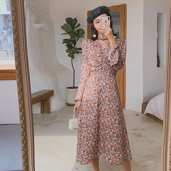 casual dresses elegant ladies floral long 2021 spring women flare sleeve printed dress v neck slim party femme vestidos, Black;gray
casual dresses elegant ladies floral long 2021 spring women flare sleeve printed dress v neck slim party femme vestidos, Black;gray