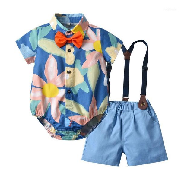 family matching outfits version of childrens clothing baby one year old dress printed short sleeved shirt bib infant bag fart children suit1, Blue
family matching outfits version of childrens clothing baby one year old dress printed short sleeved shirt bib infant bag fart children suit1, Blue