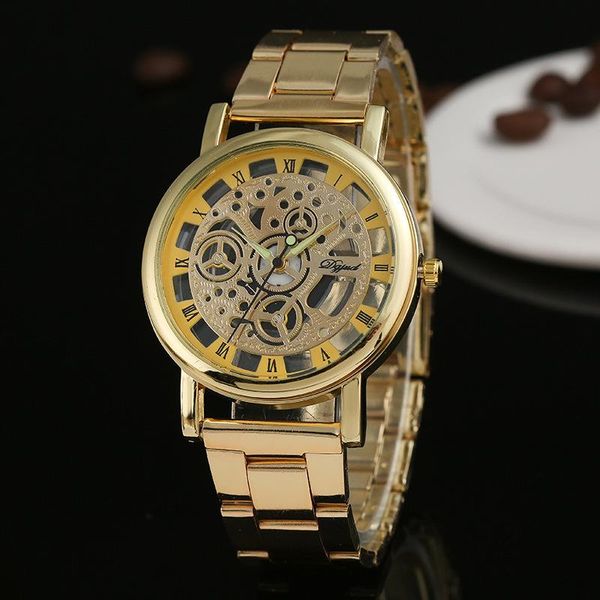 wristwatches men's gold watches luxury men fashion hollow transparent stainless steel quartz watch reloj de lujo hombre 2021, Slivery;brown
wristwatches men's gold watches luxury men fashion hollow transparent stainless steel quartz watch reloj de lujo hombre 2021, Slivery;brown