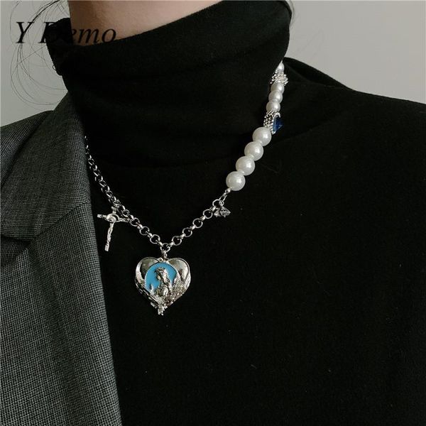 demo vintage sweet cross heart pendant chains necklace women party accessory 2021 elegant necklaces, Silver
demo vintage sweet cross heart pendant chains necklace women party accessory 2021 elegant necklaces, Silver