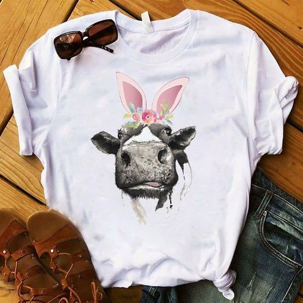 women's t-shirt women lady t shirt female clothes graphic sunflower cow bull vintage printed tshirt ladies tee, White
women's t-shirt women lady t shirt female clothes graphic sunflower cow bull vintage printed tshirt ladies tee, White
