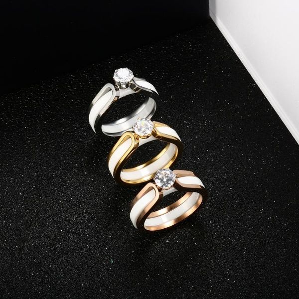 cluster rings women fashion stainless steel classic rhinestone with white finger ring couple lover jewelry wedding party gifts bijoux, Golden;silver
cluster rings women fashion stainless steel classic rhinestone with white finger ring couple lover jewelry wedding party gifts bijoux, Golden;silver