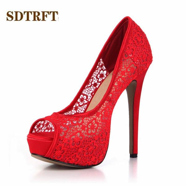 summer stilettos 14cm thin high heeled peep toe lace shollow out shoes woman lady platforms bridal pumps plus:35-43 dress, Black
summer stilettos 14cm thin high heeled peep toe lace shollow out shoes woman lady platforms bridal pumps plus:35-43 dress, Black