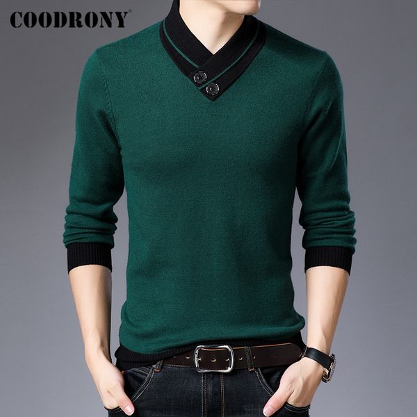 coodrony men clothing autumn winter new arrival fashion casual soft knitwear thick warm button turtleneck sweater pullover c2002, White;black
coodrony men clothing autumn winter new arrival fashion casual soft knitwear thick warm button turtleneck sweater pullover c2002, White;black