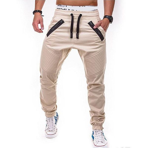 men's pants autumn casual mid-waist multi-pocket overalls drawstring men pure color fashion, Black
men's pants autumn casual mid-waist multi-pocket overalls drawstring men pure color fashion, Black