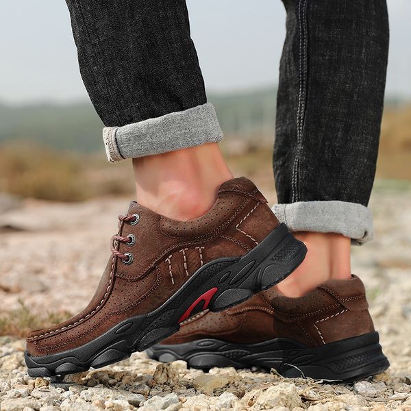dress shoes 2021 fashion men's casual sneakers man quality genuine leather comfortable footwear outdoor light hiking shoes 1lch, Black
dress shoes 2021 fashion men's casual sneakers man quality genuine leather comfortable footwear outdoor light hiking shoes 1lch, Black