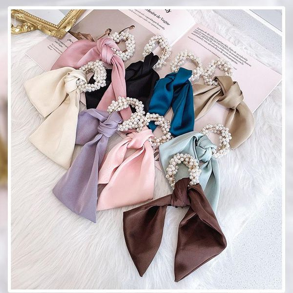 hair clips & barrettes pearl band rope korean style summer women's tie ribbon satin french rubber, Golden;silver
hair clips & barrettes pearl band rope korean style summer women's tie ribbon satin french rubber, Golden;silver