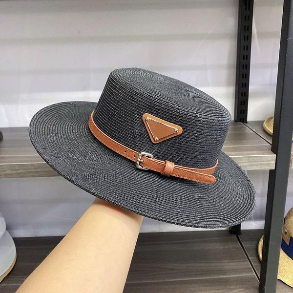 summer straw hat fashion casual panama beach fedora wide brim breathable sun hats for women, Blue;gray
summer straw hat fashion casual panama beach fedora wide brim breathable sun hats for women, Blue;gray