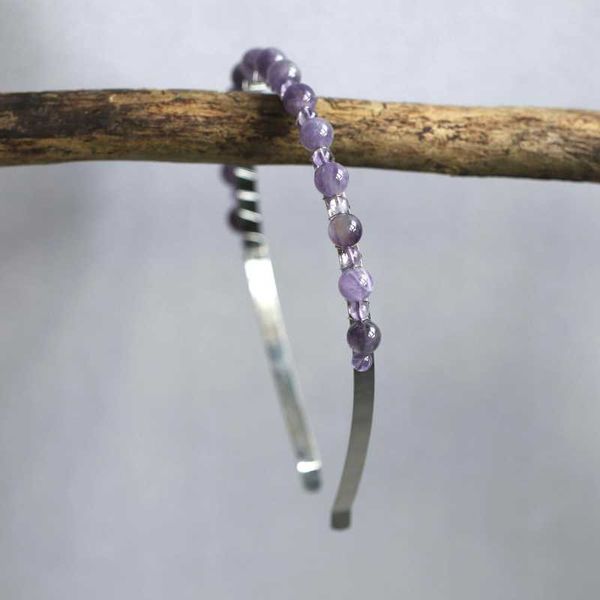 hair clips & barrettes raw crystal purple bead band, crown processed from rough stone, accessories, gifts, Golden;silver
hair clips & barrettes raw crystal purple bead band, crown processed from rough stone, accessories, gifts, Golden;silver