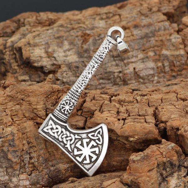 pendant necklaces norse viking cetic amulet knot axe necklace, Silver 
pendant necklaces norse viking cetic amulet knot axe necklace, Silver