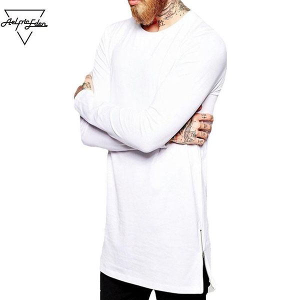 men eden street wear panelled t shirt aelfric long sleeve oversize t-shirt man curve hem side zip hip hop cott, White;black
men eden street wear panelled t shirt aelfric long sleeve oversize t-shirt man curve hem side zip hip hop cott, White;black