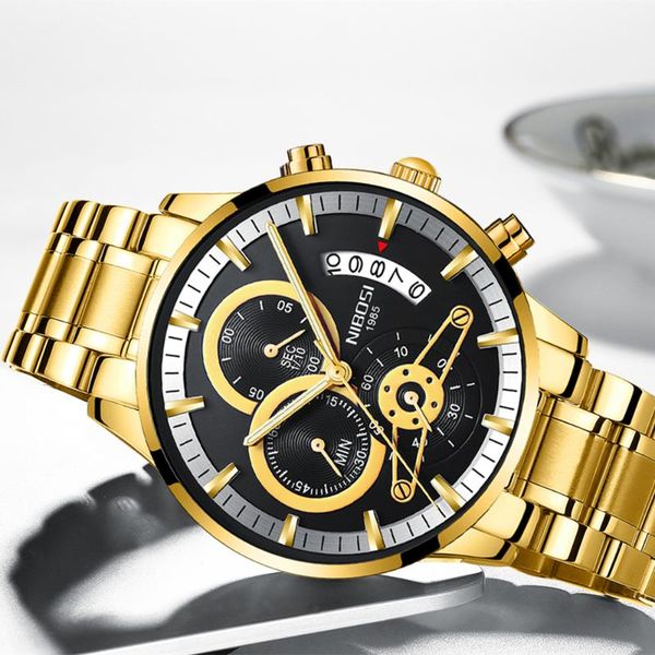 wristwatches relogio masculino nibosi men watches gold black male clock waterproof auto date quartz wristwatch saat, Slivery;brown
wristwatches relogio masculino nibosi men watches gold black male clock waterproof auto date quartz wristwatch saat, Slivery;brown
