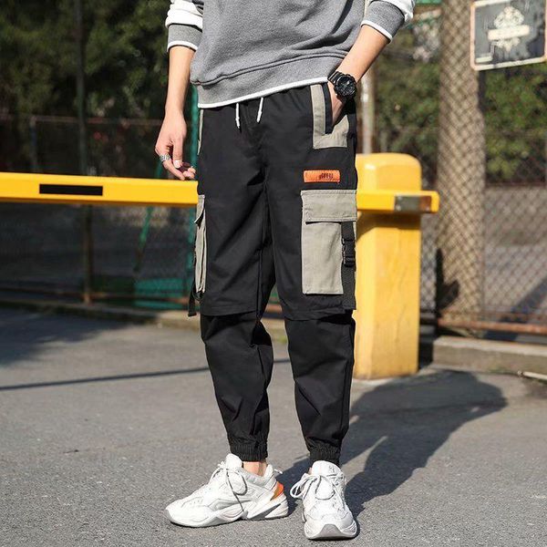men's pants 2021 casual men fashion track cargo ankle-length military spring trousers pantalon hombre, Black
men's pants 2021 casual men fashion track cargo ankle-length military spring trousers pantalon hombre, Black