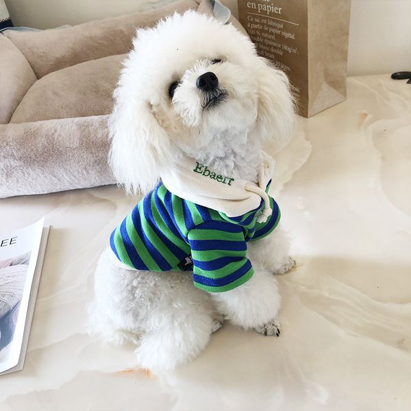 pet cloth autumn and winter all cotton david striped teddy bear fighting hooded pet sweater
pet cloth autumn and winter all cotton david striped teddy bear fighting hooded pet sweater