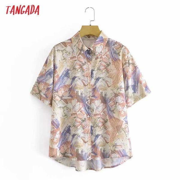 tangada women retro print oversized summer chiffon shirt short sleeve chic female loose shirt 2g26 210609, White
tangada women retro print oversized summer chiffon shirt short sleeve chic female loose shirt 2g26 210609, White