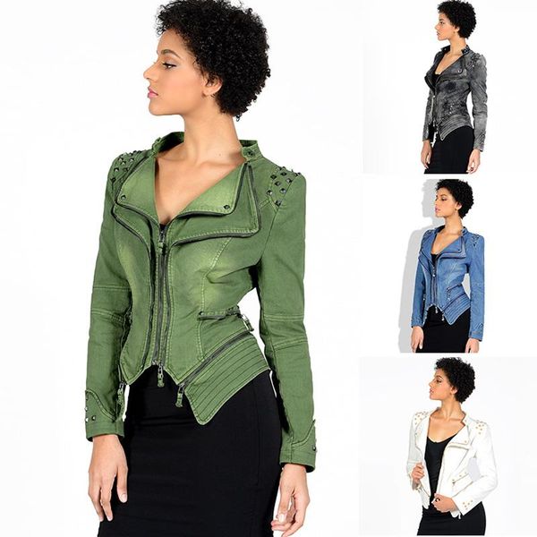jean jacket women oversized crop denim vintage long sleeve 2021 shrug zipper stitching short cowboy locomotive female women's jackets, Black;brown
jean jacket women oversized crop denim vintage long sleeve 2021 shrug zipper stitching short cowboy locomotive female women's jackets, Black;brown