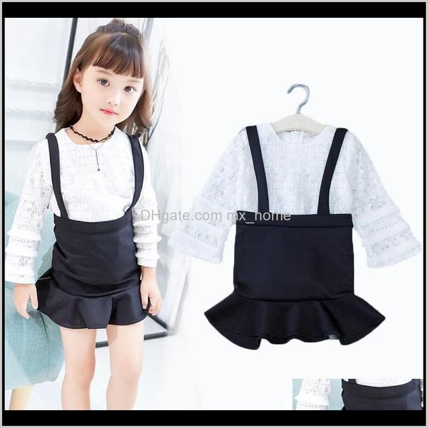 girl clothes suit lace blouse shirt strap skirt 2 pieces set fashion hollow tassel sleeves childrens autumn swkjr sets yci8o, White
girl clothes suit lace blouse shirt strap skirt 2 pieces set fashion hollow tassel sleeves childrens autumn swkjr sets yci8o, White