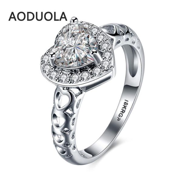 wedding rings heart ring silver plated with crystal zirconia women's ladies and girls jewelry for female love engagement, Slivery;golden
wedding rings heart ring silver plated with crystal zirconia women's ladies and girls jewelry for female love engagement, Slivery;golden