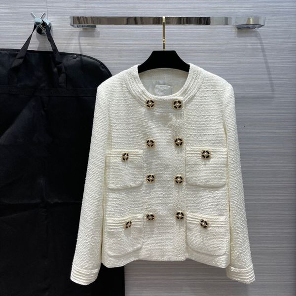 women's wool & blends european and american women's winter collection long sleeved double breasted pockets fashionable tweed coats, Black
women's wool & blends european and american women's winter collection long sleeved double breasted pockets fashionable tweed coats, Black
