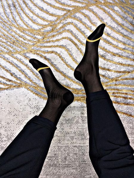 men's socks medium and high tube thin striped dark pattern japanese formal wear ultra-thin thick wood nylon stockings, Black
men's socks medium and high tube thin striped dark pattern japanese formal wear ultra-thin thick wood nylon stockings, Black